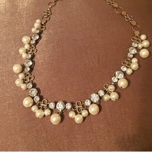 Jcrew pearl and and crystal necklace