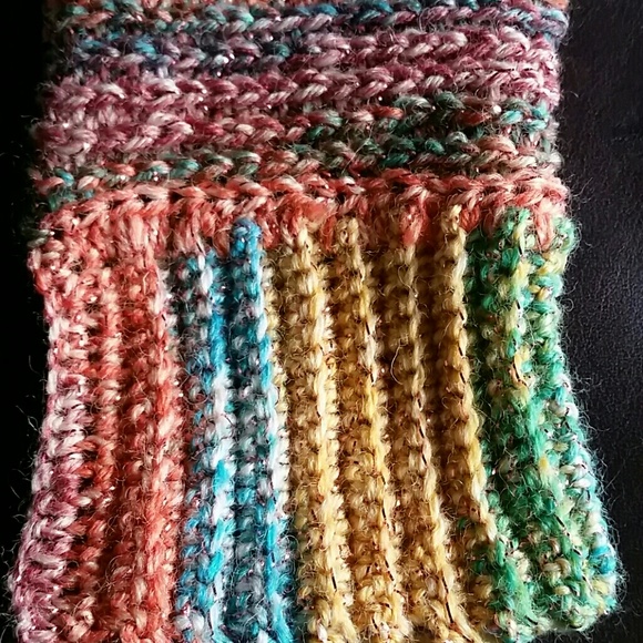 Rainbow Sparkle Fingerless Gloves - Picture 2 of 4