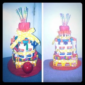 Teacher's supply gift cake