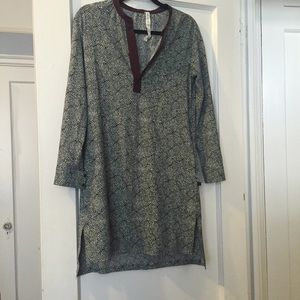 Lululemon b&w floral tunic dress Sz 4