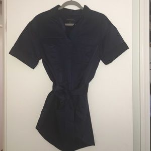 Banana Republic Navy Tie Top