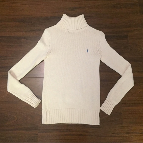 *FLASH SALE* Ralph Lauren Cream Knit Turtleneck