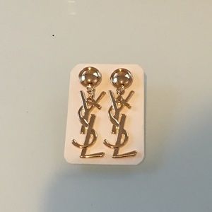Gold ysl (earrings)