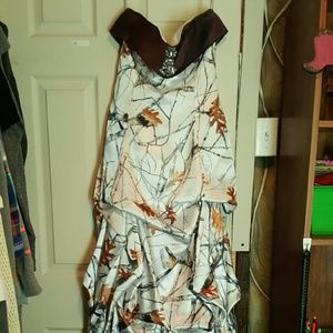 Camo prom dress