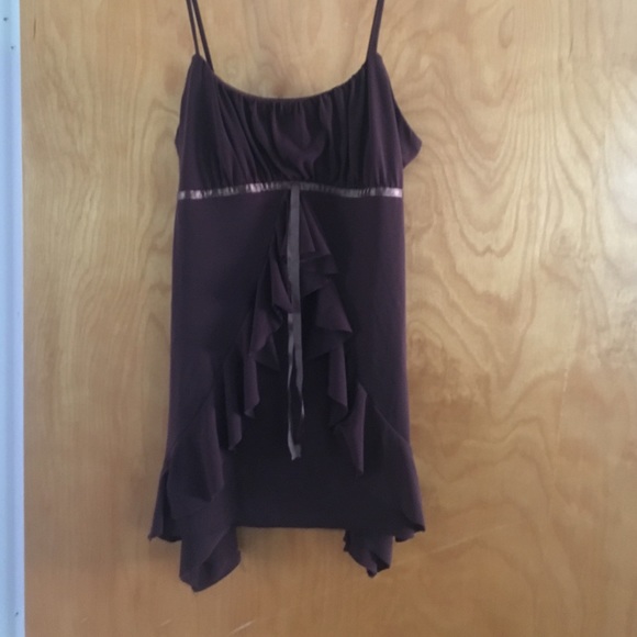 Chocolate brown dressy tank
