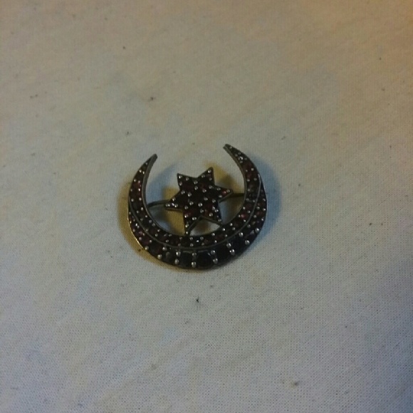 Vintage crescent pin