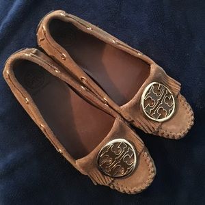 Tory Burch "Alexandra" Suede Moccasins