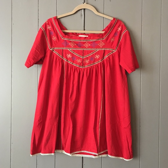 1 LEFT(sm but will also fit a med)🍁Fall Boho Top - Picture 3 of 4
