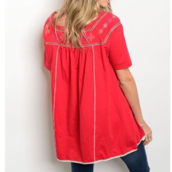 1 LEFT(sm but will also fit a med)🍁Fall Boho Top - Picture 2 of 4