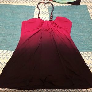 Venus ombre beaded halter tank