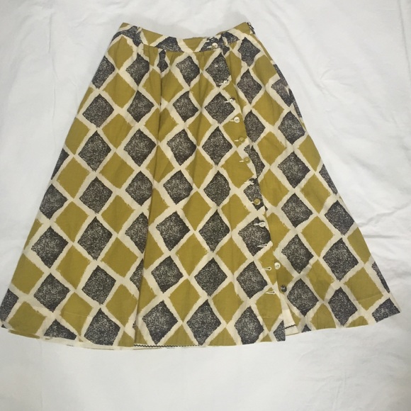 High-waisted, full to knee Anthropologie skirt