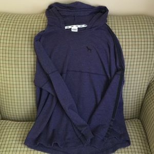 Victoria's Secret PINK purple boyfriend hoodie L