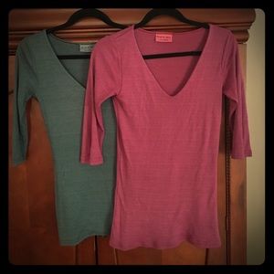 Two Michael Stars Shine tops! One size fits most