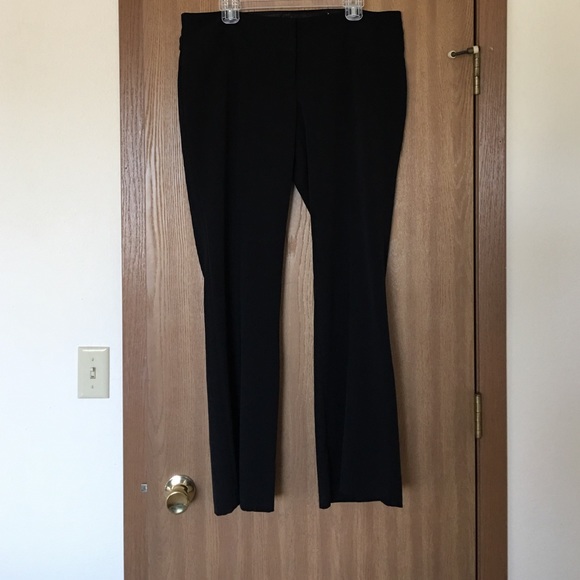 Black boot cut dress pants