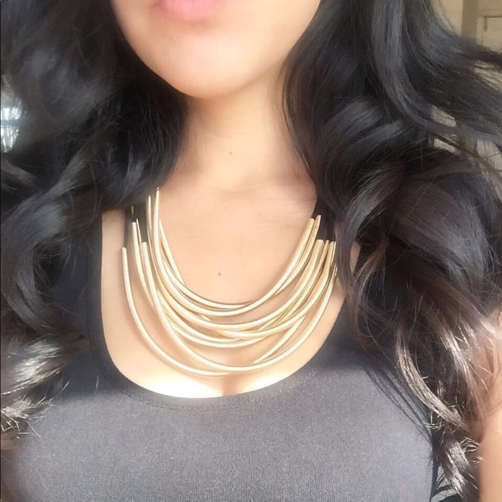 Gold Spring Accent Necklace