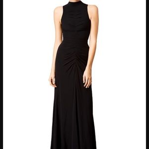 Vera Wang - Black Silk Crepe Gown - Size 4