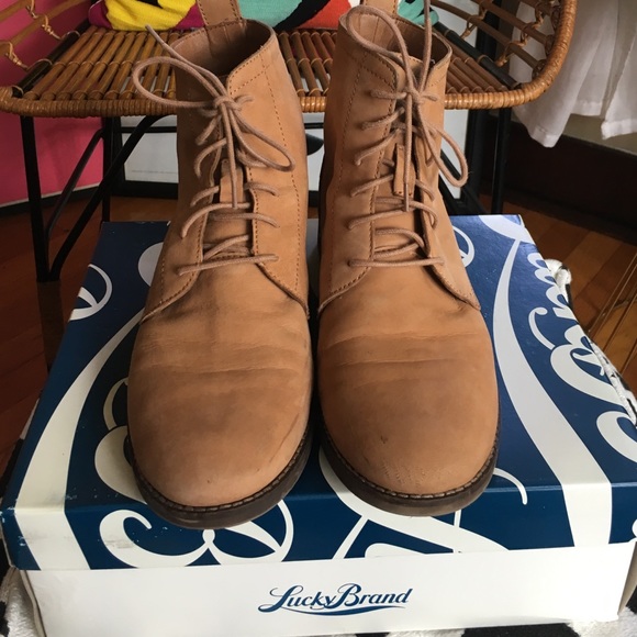Lucky Brand Tan Leather Boots
