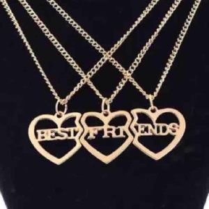 3pcs best friends necklace