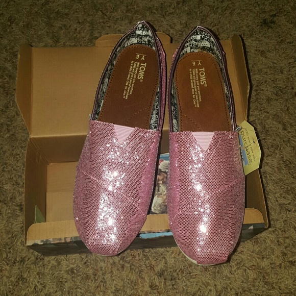 Pink glitter shoes