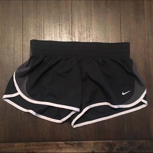 Black and Grey Nike Running Shorts