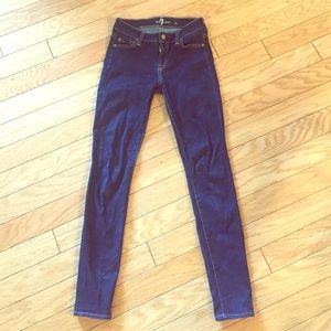7 for All Mankind The Skinny in Rinsed Indigo