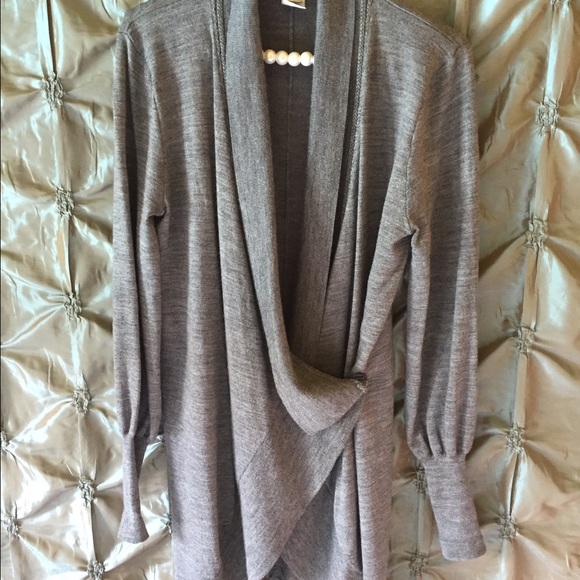 Kenar Wool Blend Long Cardigan Sweater