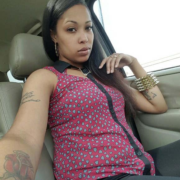 Ladies button down collar shirt.