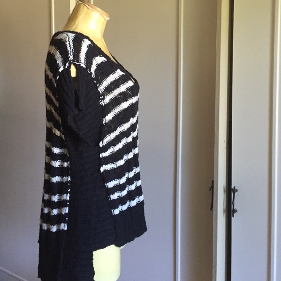 FREE PEOPLE BLK/IVORY COMBO BRAND NEW - Picture 2 of 5