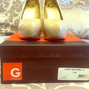 Guess. Size 7  heels.  Worn maybe 3 times