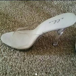 ELLIE Brand clear heels size 10