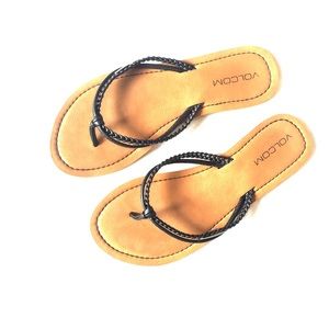 Practically new, Volcom size 7 sandals.