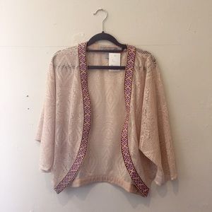 Knit detail shawl