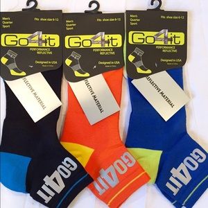 Reflective Sport & Cycling Socks 3 pair for $22