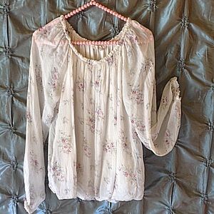 Silk Peasant Style Blouse