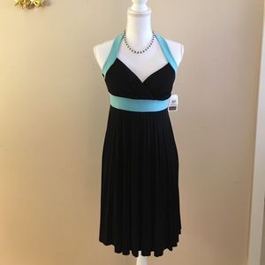 B. Darlin Halter Dress with Necklace