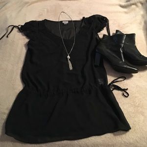 Black sheer shirt