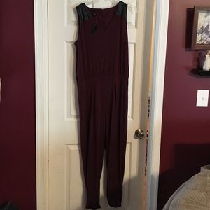 Maroon jumpsuit