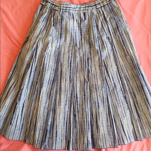 Printed pleater skirt