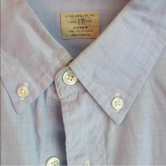 ☀️SOLD☀️ J CREW MENS 2PLY COTTONSHIRT XL 17-17 1/2