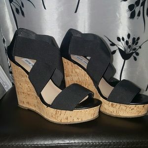 Black Steve Madden Wedge