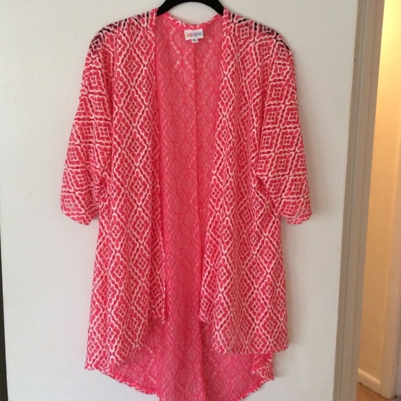 Lularoe Lace Lindsay Kimono brand Nwot