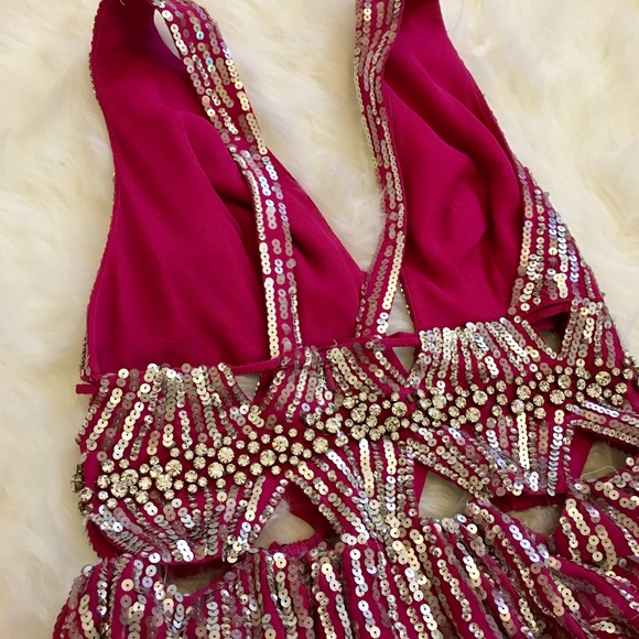 Mandalay Fuchsia Pink Sequin Dress - Picture 4 of 4