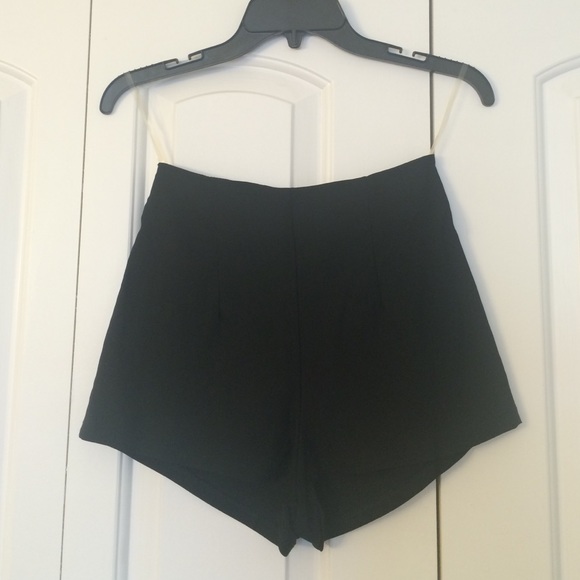 Black High Waisted Shorts