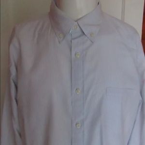 J CREW MENS 2 PLY COTTON SHIRT XL 17-17 1/2