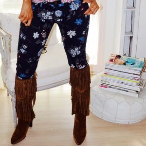 Current Elliot Floral Print Skinny Jeans