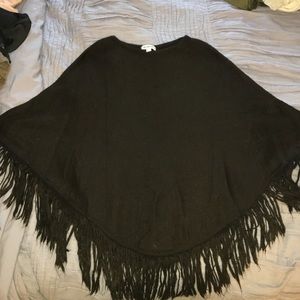 Fringe poncho