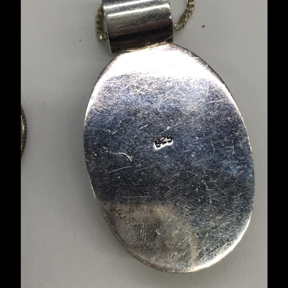 One of a kind Turquoise & Sterling pendant - Picture 2 of 3