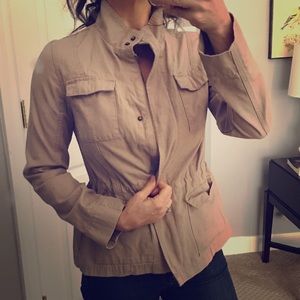 New fitted waist canvas jacket