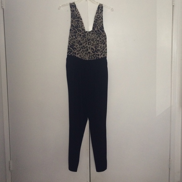 Torrid leopard print jumpsuit