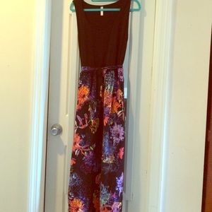 Xhilaration floral maxi dress